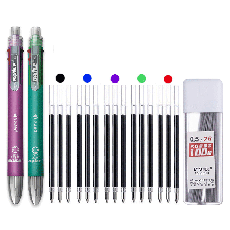 Staedtler Pencil Lumocolor - 6 in 1 여러 가지 빛깔의