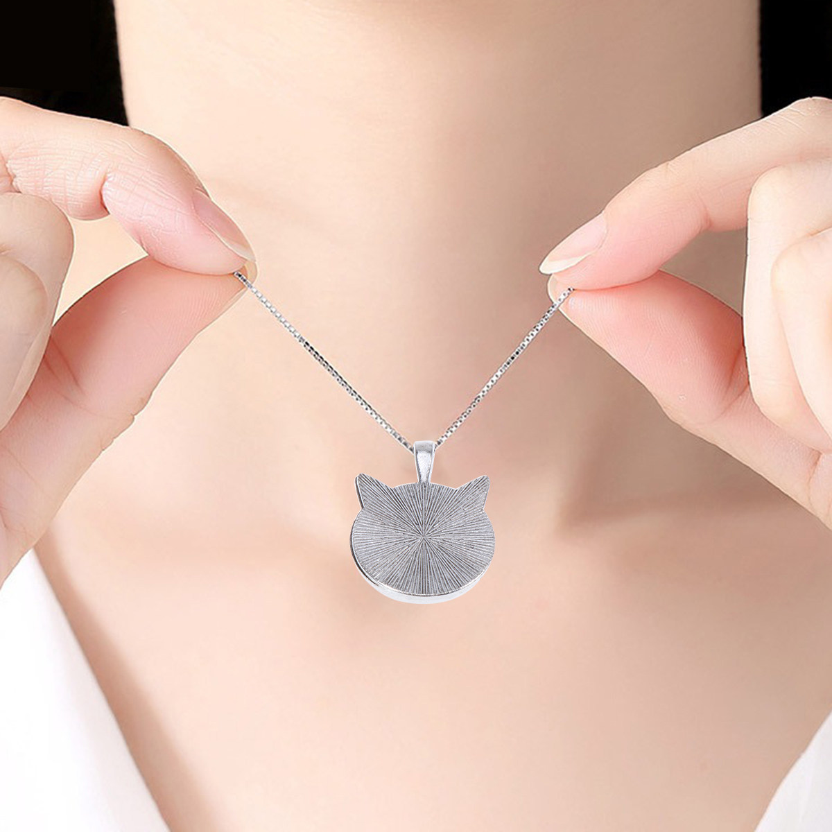 Resin Jewelry Kit - 10Pcs 고양이 귀 베젤 펜던트 트레이
