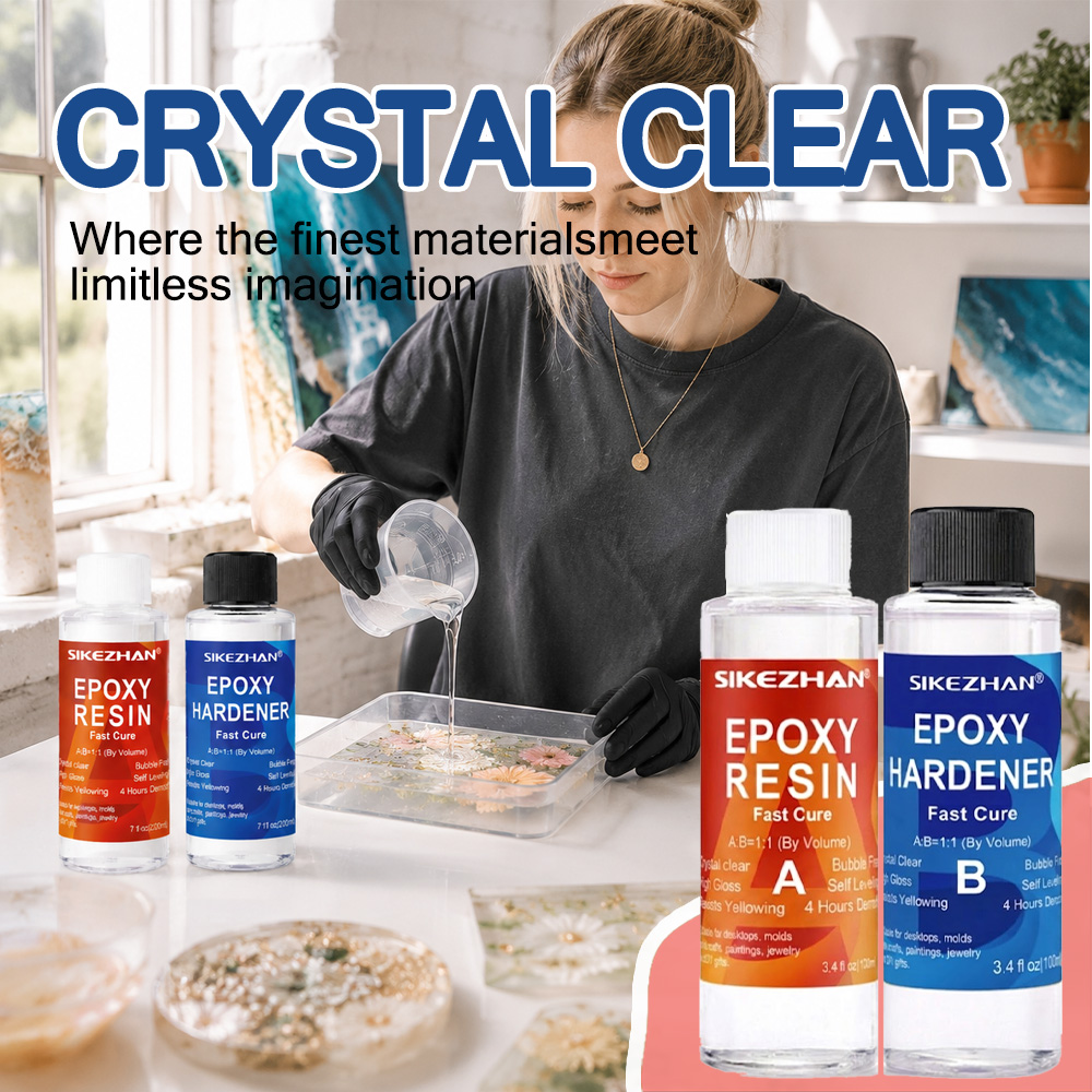 Resin Jewelry Kit - 200ML 에폭시 레진 투명 크리스탈 코팅