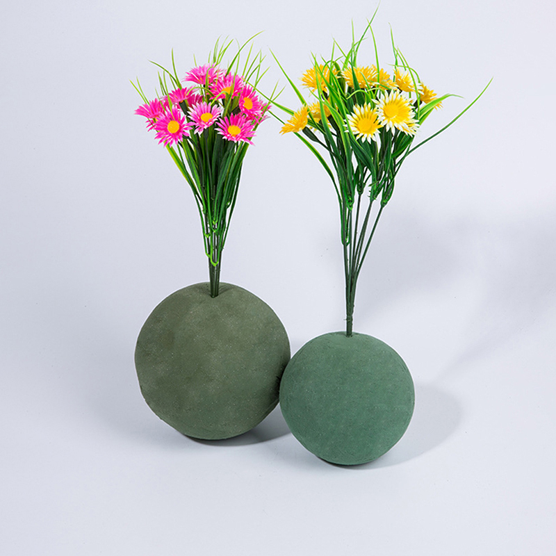 Dried Flower Bulk - 1개 9/12/15cm 원형 녹색 드라이 플라워