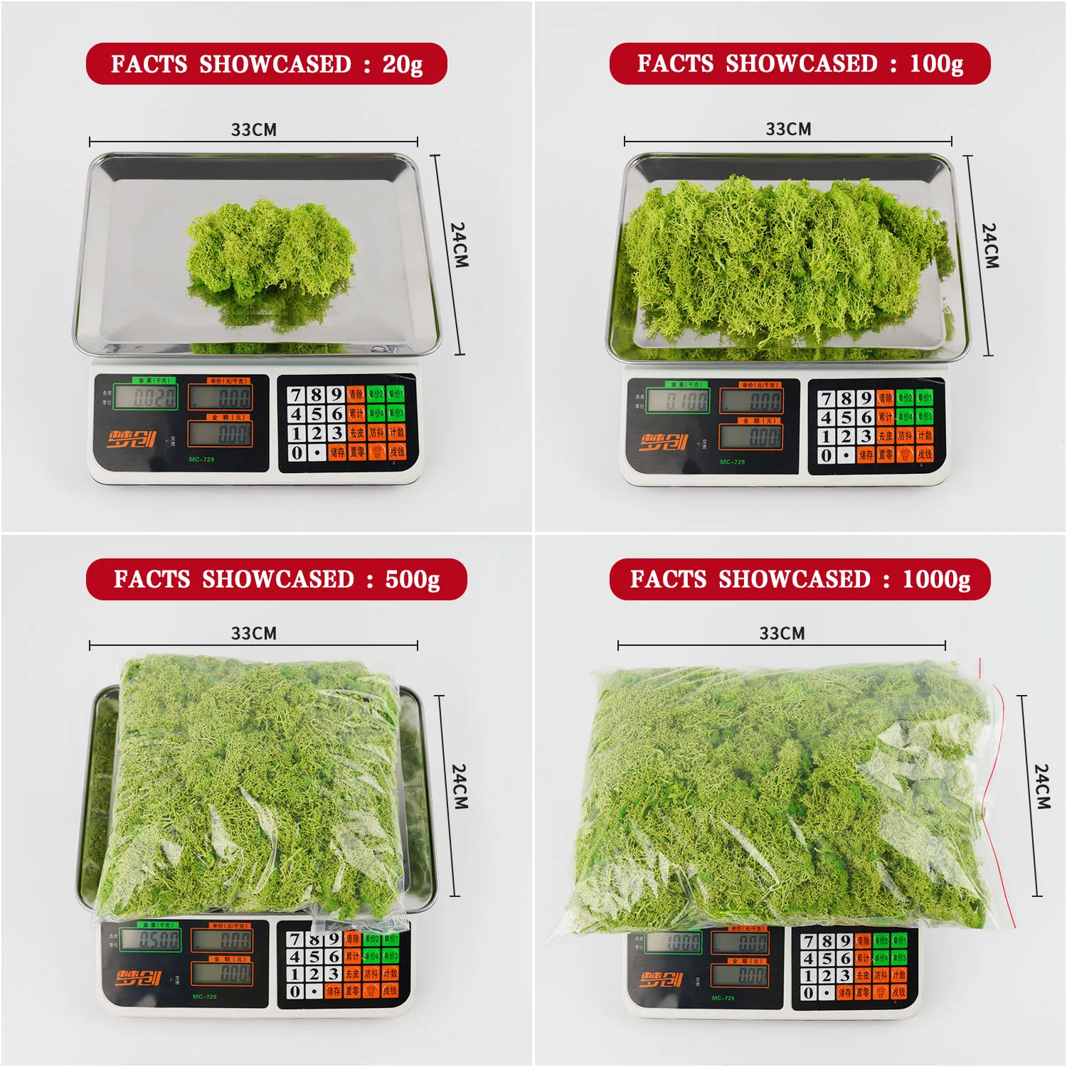 20-200g 인공 녹색 식물 가짜 잔디 영원한 생명  - Terrarium Moss Art 리뷰 및 가격