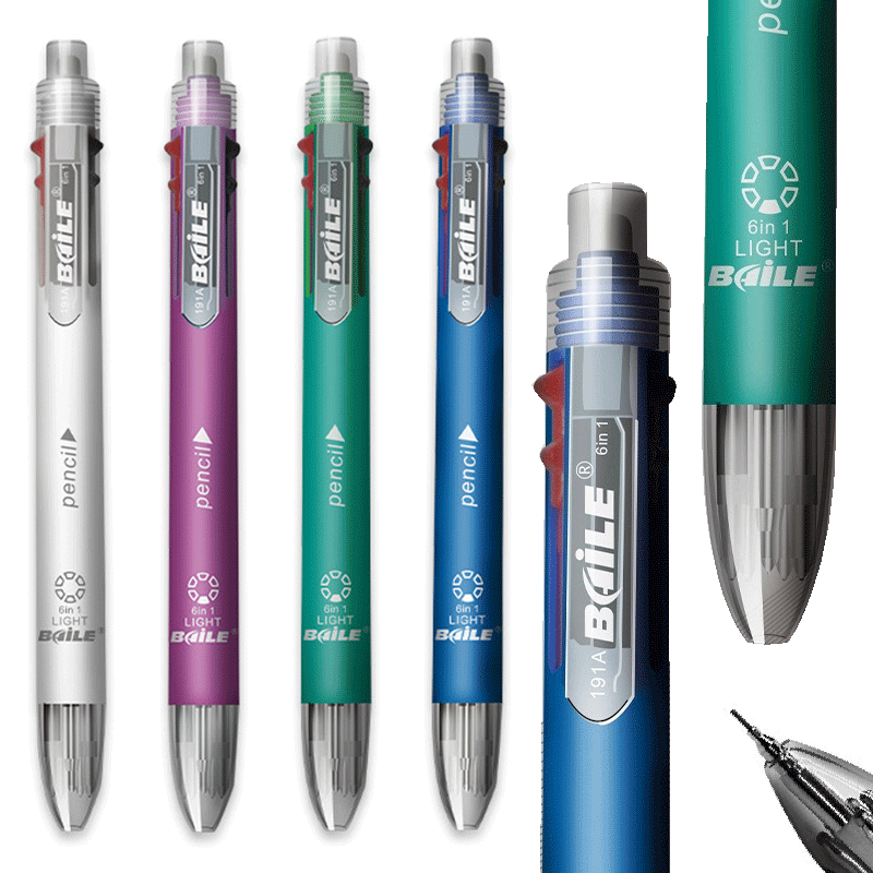 6 in 1 여러 가지 빛깔의 펜 볼펜 세트, 개폐식  - Staedtler Pencil Lumocolor 리뷰 및 가격