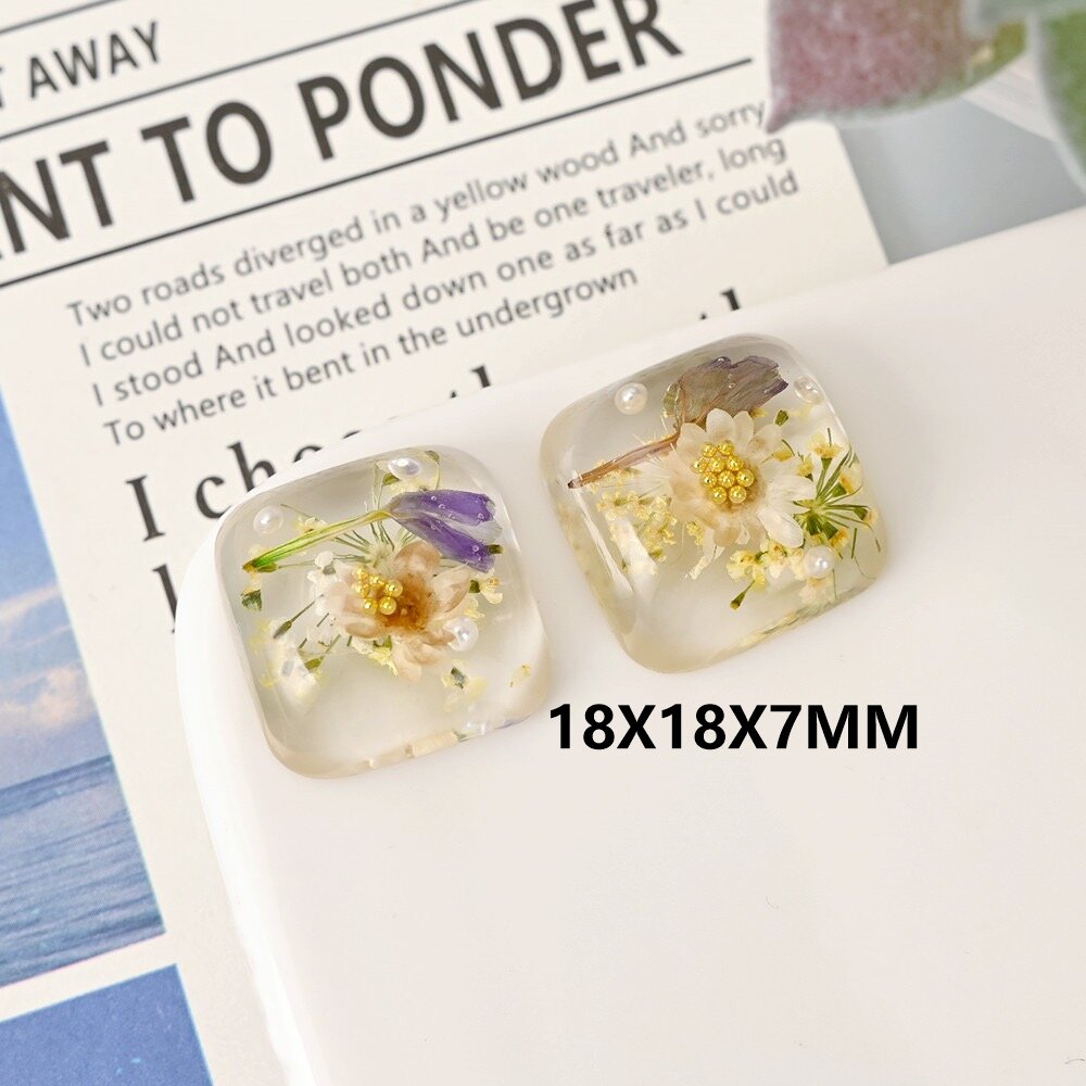 투명 말린 꽃 돔 수지 단추 카보 숑 10pcs DIY - Dried Flower Bulk 리뷰 및 가격