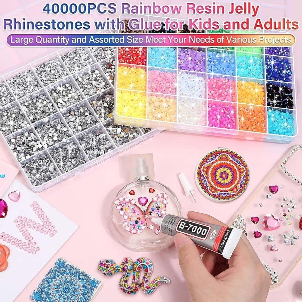 다색 레진 라인스톤 키트 혼합 사이즈 DIY 장식 네일 - Resin Jewelry Kit 리뷰 및 가격