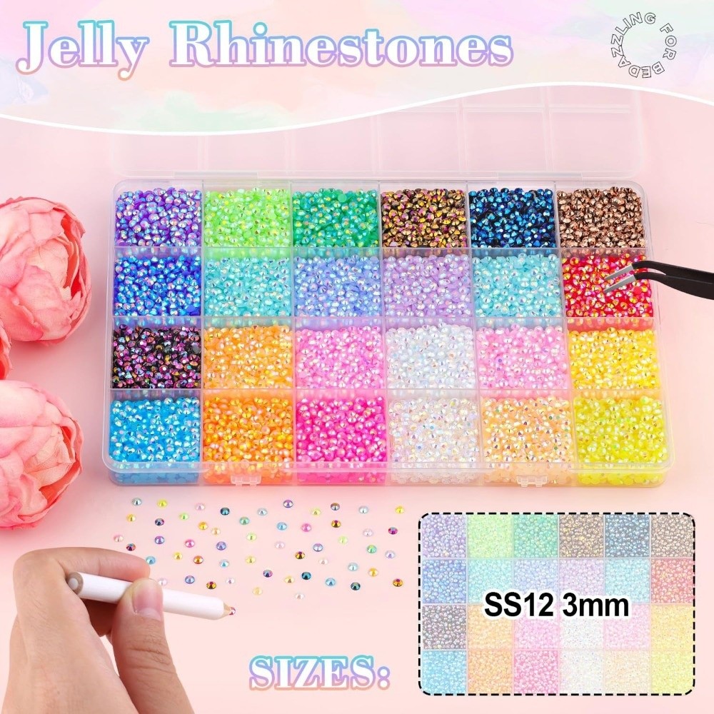 다색 레진 라인스톤 키트 혼합 사이즈 DIY 장식 네일 - Resin Jewelry Kit 리뷰 및 가격