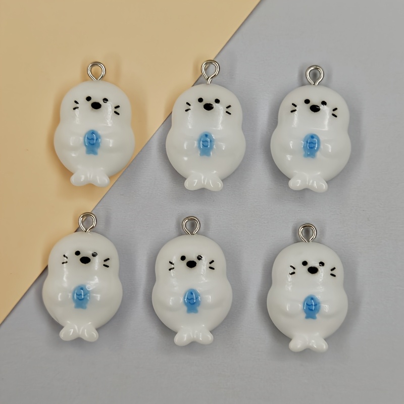 6개입 레진 물고기 및 바다표범 펜던트, 귀여운 작은  - Resin Craft Supplies 리뷰 및 가격