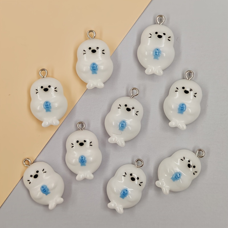 6개입 레진 물고기 및 바다표범 펜던트, 귀여운 작은  - Resin Craft Supplies 리뷰 및 가격