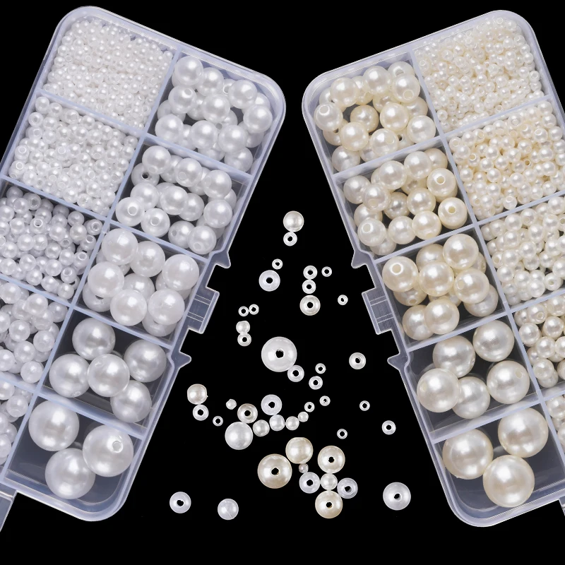 800개 인조 진주 레진 비즈 키트 라운드 진주 비즈  - Resin Jewelry Kit 리뷰 및 가격