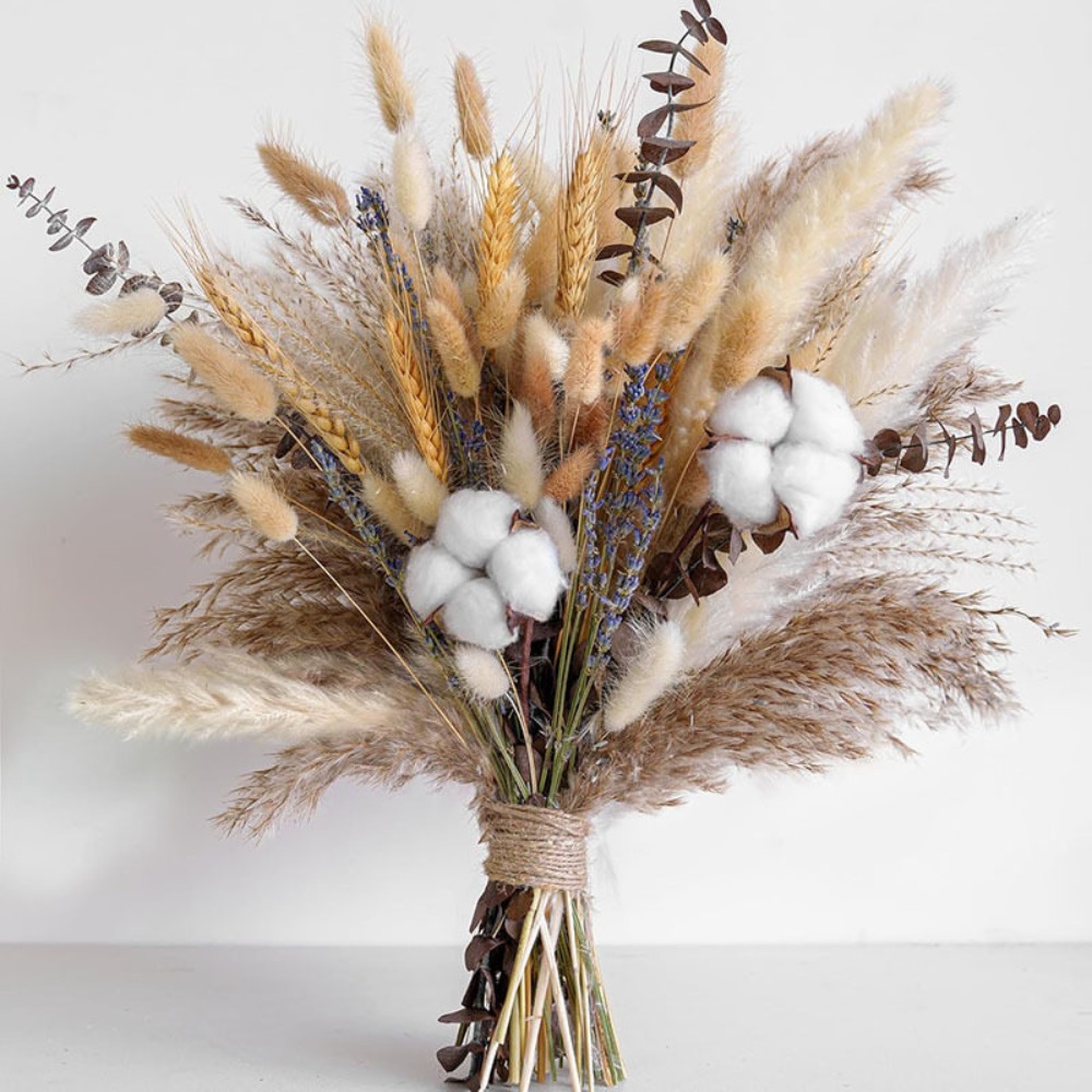 80 조각 자연 말린 꽃 꽃다발 홈 인테리어 팜파스 리 - Dried Flower Bulk 리뷰 및 가격