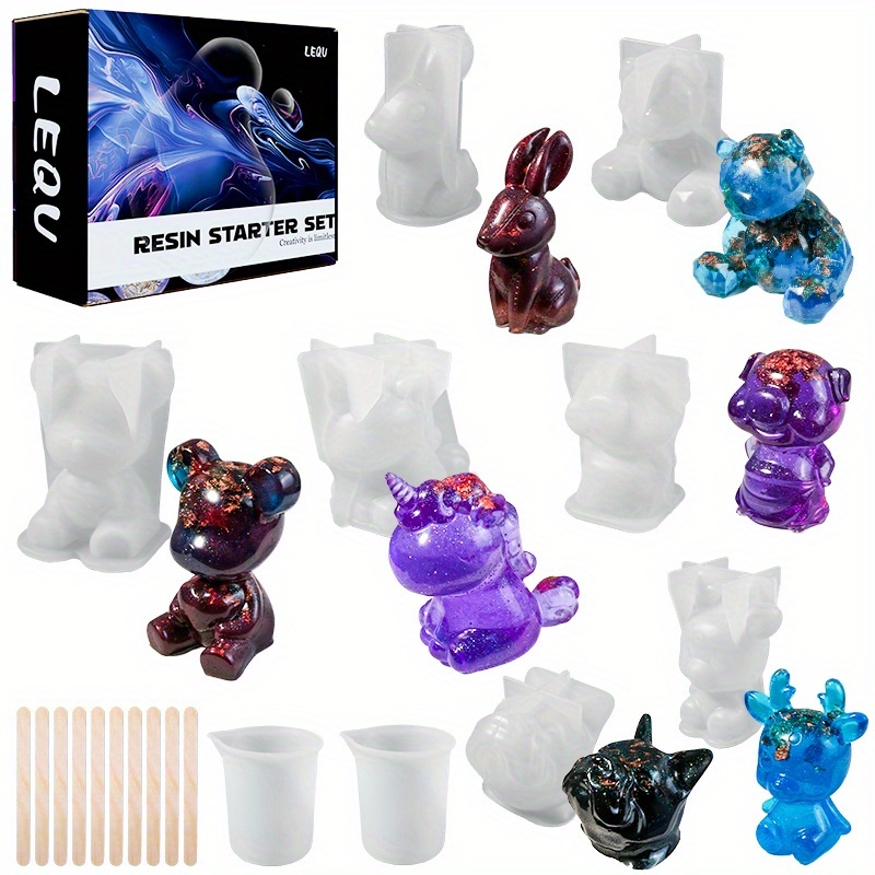 19개 레진 몰드 세트, 레진 제작, 데스크탑 장식품, - Resin Jewelry Kit 리뷰 및 가격