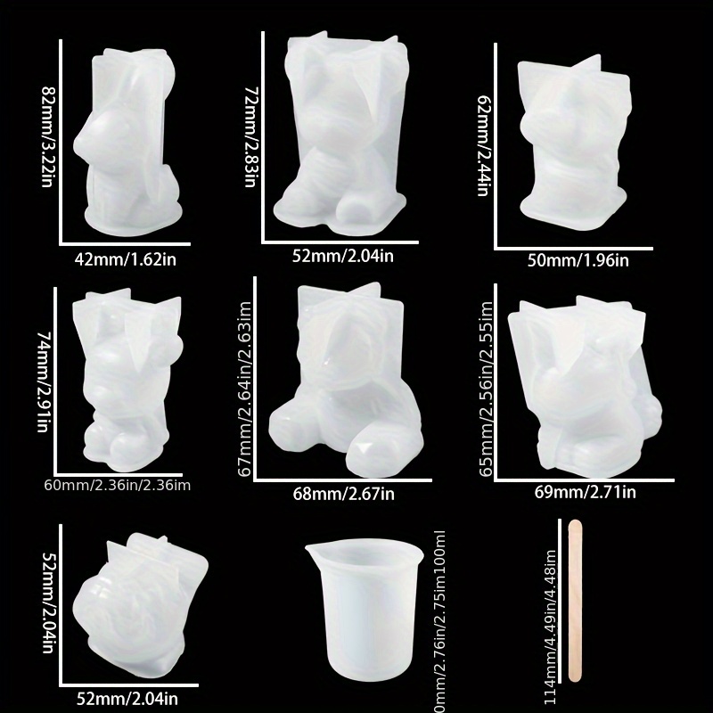19개 레진 몰드 세트, 레진 제작, 데스크탑 장식품, - Resin Jewelry Kit 리뷰 및 가격