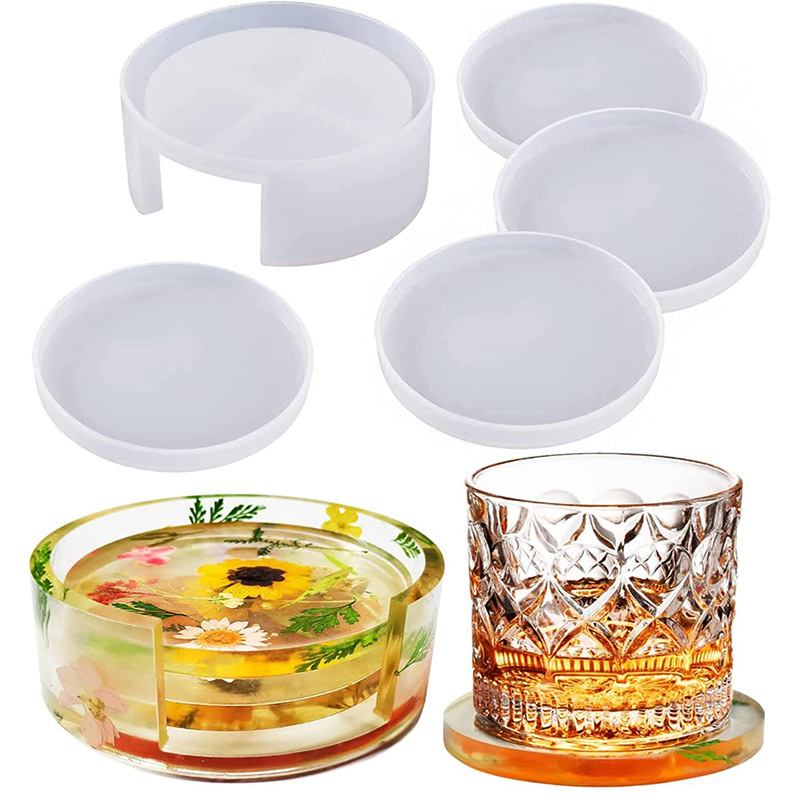 라운드 스퀘어 코스터 실리콘 몰드 DIY 수제 커피 코 - Coaster Mold Round 리뷰 및 가격