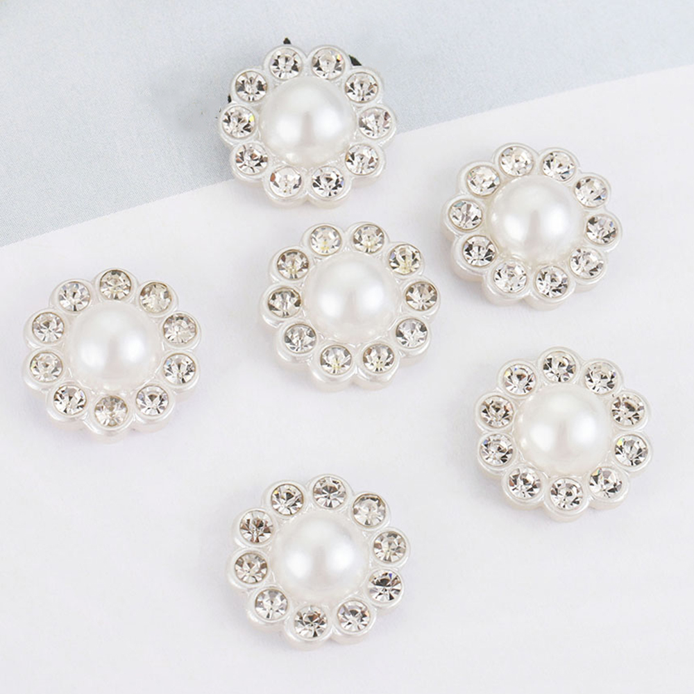 50pcs 화이트 플랫 모조 진주 수지 진주 꽃 패치  - Flower Preservation Resin 리뷰 및 가격